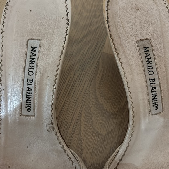 VINTAGE MANOLO BLAHNIK HEELS SIZE 40.5 - Picture 2 of 6